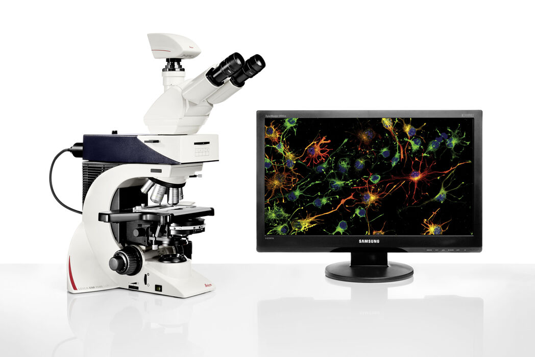 Ergonomic microscope system Leica DM2500 LED for demanding tasks in life science applications Ergonomic microscope system Leica DM2500 LED for demanding tasks in life science applications